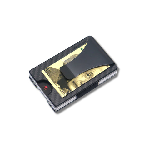Storus Smart Wallet RFID blocking card holder money clip in carbon fiber