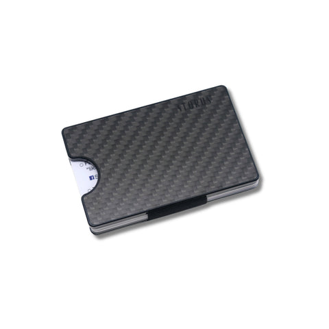 Storus Smart Wallet RFID blocking card holder money clip in carbon fiber