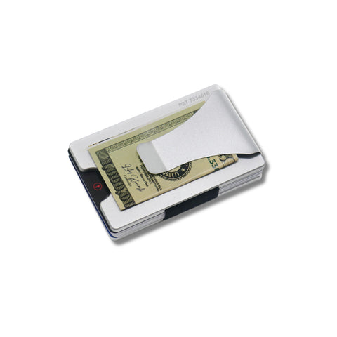 Storus Smart Wallet card holder money clip in premium aluminum finish