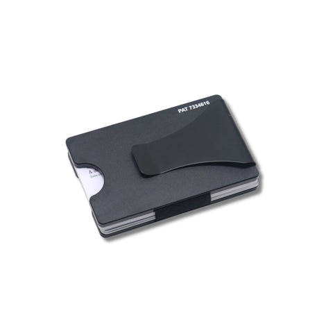 Storus Smart Wallet card holder money clip in premium black finish