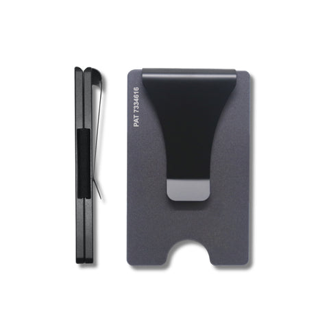Storus Smart Wallet RFID blocking card holder money clip in premium gunmetal finish