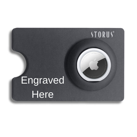 Smart® Wallet Trackable with Air Tag Compartment - Black