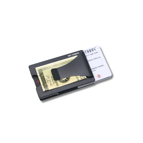 Storus Smart Wallet RFID blocking card holder money clip with Airtag compartment