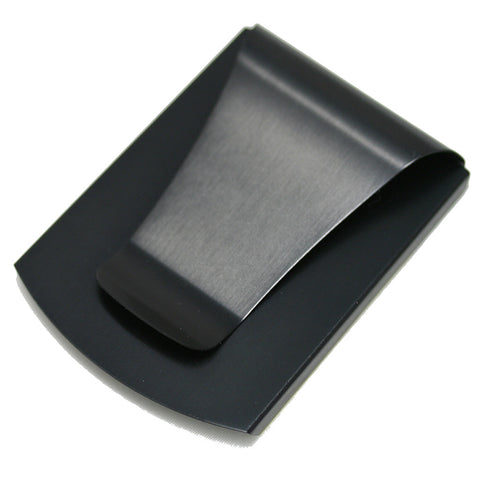 Storus® Promotions - Smart Money Clip Brushed Matte Black without engraving - designed by #ScottKaminski #Storus #jewelrycase #travelcase #PromotionalProducts #PromotionDistributors #Distributors #customizable #engravable #personalize