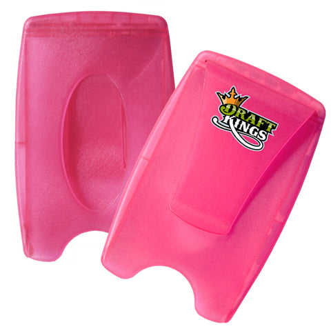 Storus® Promotions - Smart Money Clip Lite - pink color  - with 4 color digital printing - designed by #ScottKaminski #Storus #wallet #moneyclips #mensaccessories #PromotionalIndustry #PromotionalProducts #PromotionDistributors #Distributors #customizable #engravable #personalize