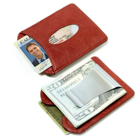 Storus® Promotions - Smart Money Clip Leather - both sides shown side by side  - designed by #ScottKaminski #Storus #wallet #moneyclips #mensaccessories #PromotionalIndustry #PromotionalProducts #PromotionDistributors #Distributors #customizable #engravable #personalize