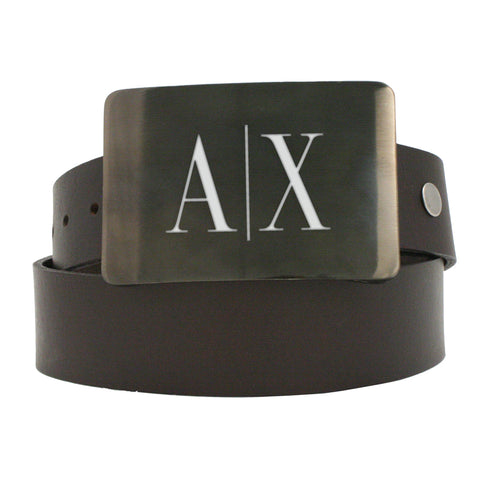 Storus® Promotions - Smart Belt Buckle with Armani Exchabge engraving - designed by #ScottKaminski #Storus #Valettray #mensaccessories #belts #beltbuckles #PromotionalProducts #PromotionDistributors #Distributors #customizable #engravable #personalize