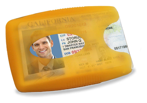 Storus® Jelly Wallets - orange color shown - #wallets #moneyclip #man #StorusPromotions #Storus #ScottKaminski #PromotionalIndustry #PromotionalProducts #PromotionDistributors #Distributors #customizable #personalize