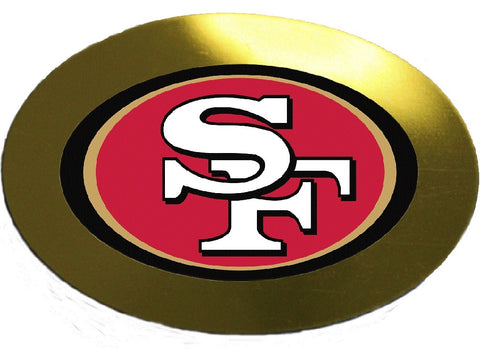 Mia® Hair Stickers™ - customized hair accessory barrette clip with San Francisco 49ers logo - by #MiaKaminski #Mia #MiaBeauty #beauty #hair #lovethis #love #life #woman#PromotionalIndustry #PromotionalProducts #PromotionDistributors #Distributors #customizable