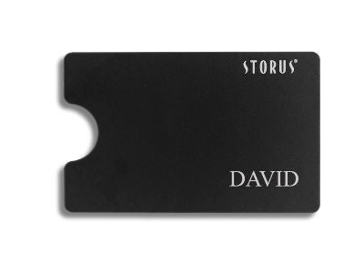 Storus Smart Wallet card holder money clip in premium black finish