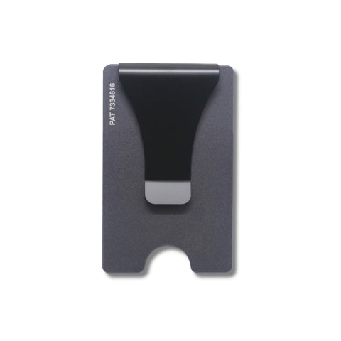 Storus Smart Wallet RFID blocking card holder money clip in premium gunmetal finish