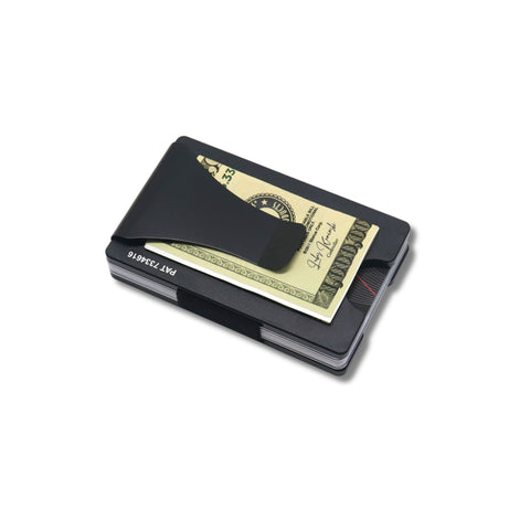Storus Smart Wallet card holder money clip in premium black finish