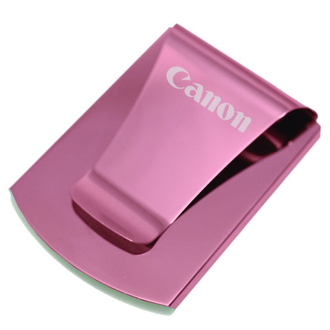 Storus® Promotions - Smart Money Clip Pink Finish with Canon engraving - designed by #ScottKaminski #Storus #jewelrycase #travelcase #PromotionalProducts #PromotionDistributors #Distributors #customizable #engravable #personalize