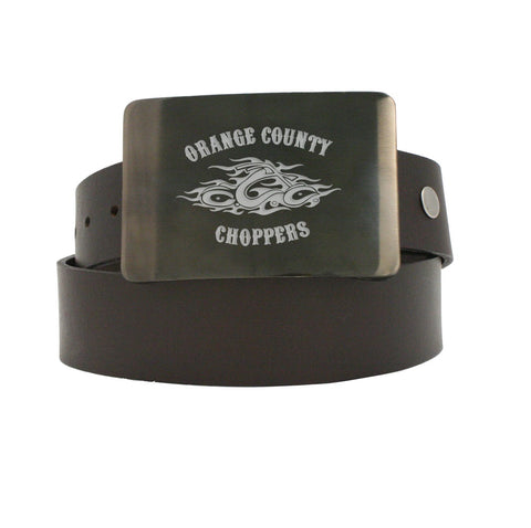 Storus Promotion Smart Belt Buckle Gunmetal finish with Orange County Choppers  logo engraved