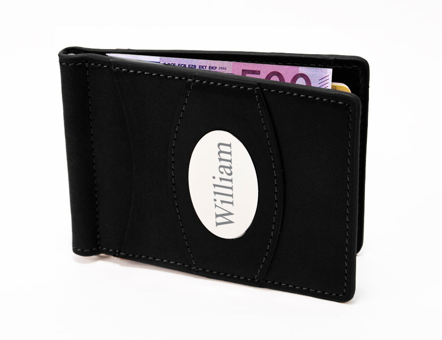 Storus® Promotions - Razor Wallet with William engraving - designed by #ScottKaminski #Storus #wallet #moneyclips #mensaccessories #PromotionalIndustry #PromotionalProducts #PromotionDistributors #Distributors #customizable #engravable #personalize