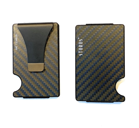 Storus Smart Wallet with no screws back and front shown side by side