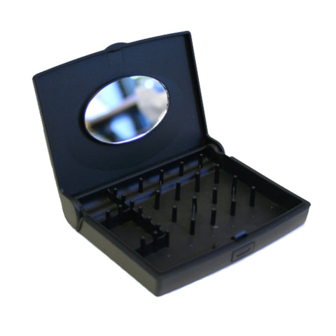 Storus® Promotions - Black Smart Jewelry Case Mini shown open  - designed by Storus